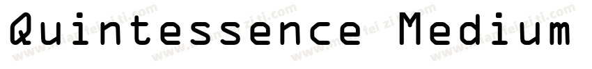 Quintessence Medium SSi Medium Italic字体转换